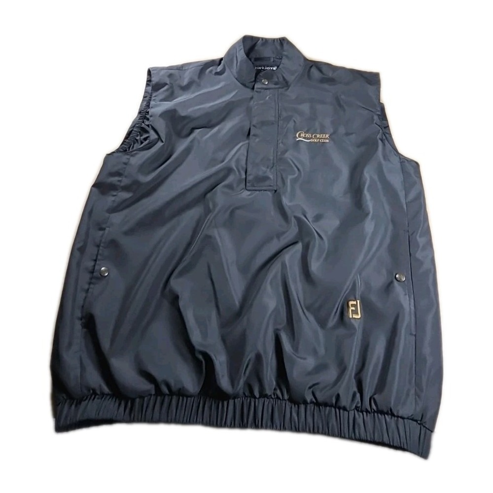 DryJoys by FJ FootJoy Vest Men's L Black Golf Jacket‎ Outdoor Gorpcore Hiking
